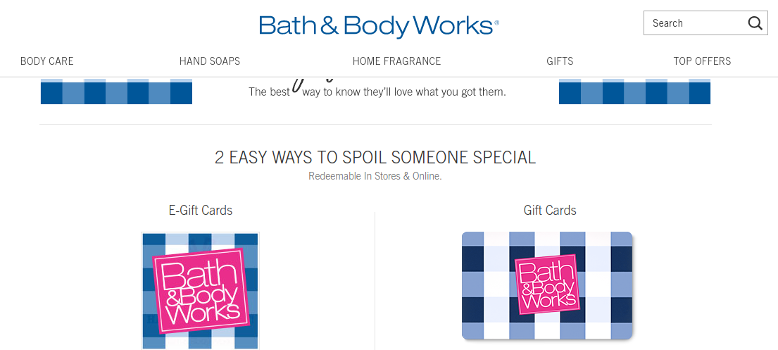 Bath And Body Gift Card Logo