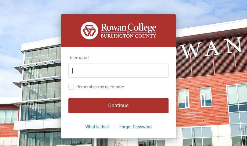 rowan college at burlington county login