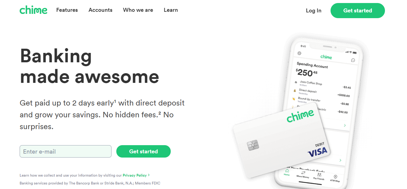 Chime Banking Portal login