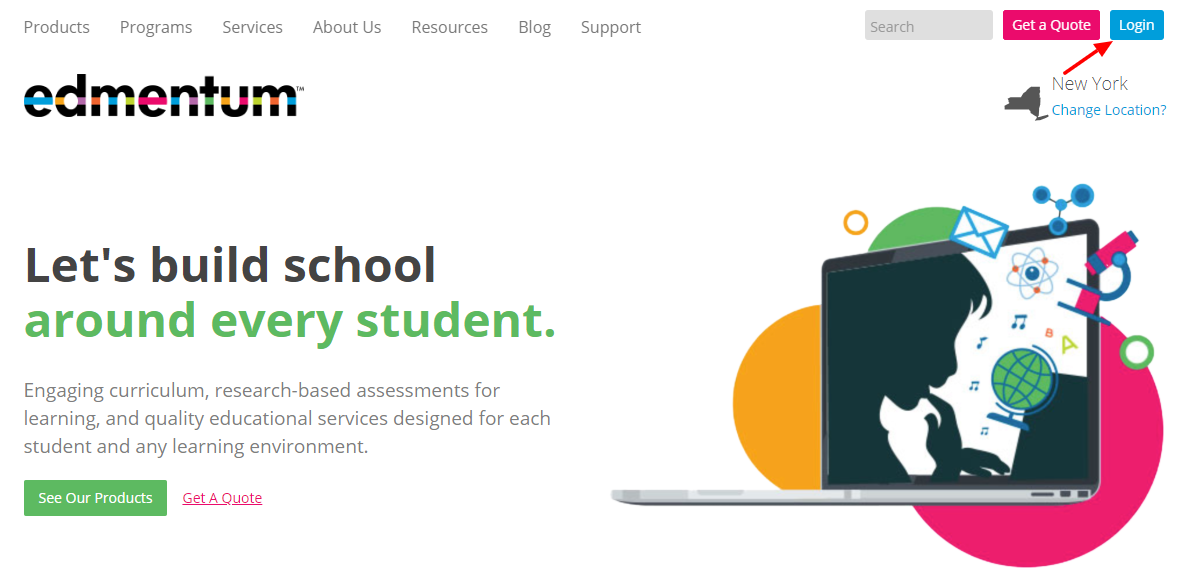 Edmentum Courseware Login Process