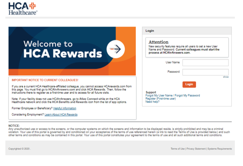 Log Into HAC Rewards